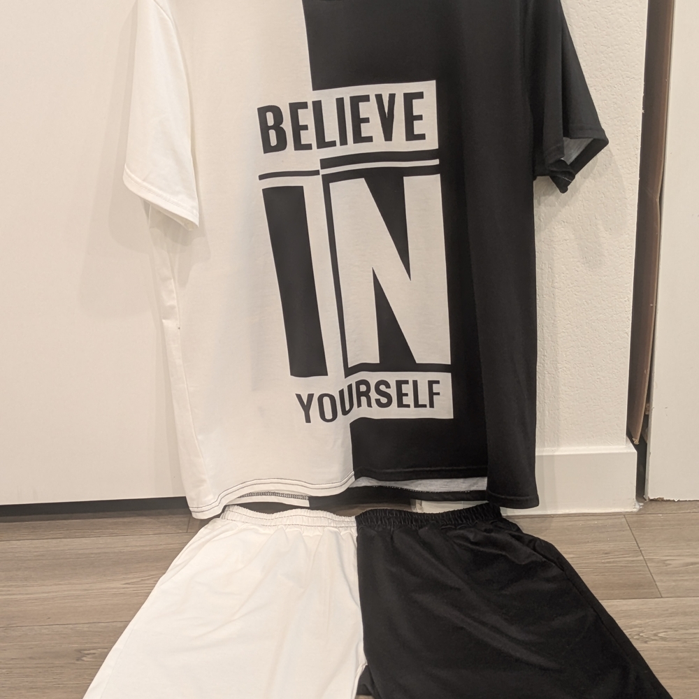 Black and White Graphic T-Shirt